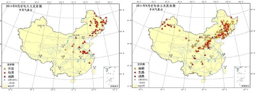     图2 中国大豆和玉米生长进度